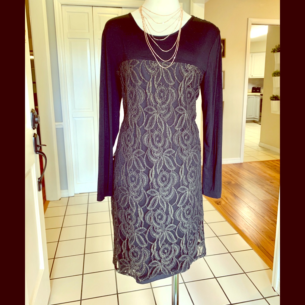 Formal Dress Black& Golden
